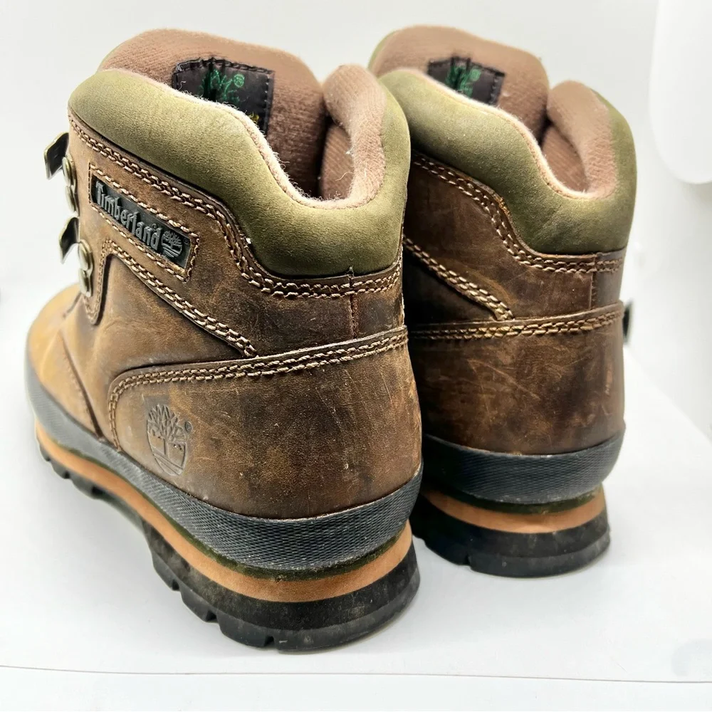 Timberland Hiking Boots Classic Leather Euro Hiker Ankle 95310 Women's Boots 8.5 - Picture 4 of 9